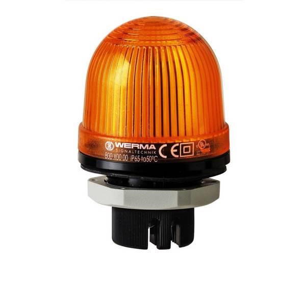 802.300.68 Werma  XenonStrobe 802 230vAC 2:AMBER 1J 0,75Hz IP65 Panel Mount